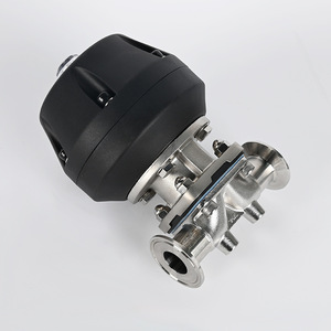 Vanne à diaphragme pneumatique en acier inoxydable en forme de champignon, à installation rapide, de qualité sanitaire, avec raccord à pince DN15 20 32 40 50 - Product Image 6