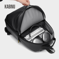 Sac à dos pour ordinateur portable professionnel de grande capacité, surface souple, résistant à l'usure, sac à dos de voyage pour ordinateur, voyage d'affaires