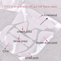 Patchs anti-rides jetables pour le visage et les yeux, lissants pour le front
