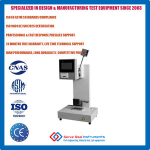 Machine d'essai d'impact ISO180 Izod Affichage LCD Machine d'essai d'impact non métallique 22J Testeur d'impact Izod - Product Image 2