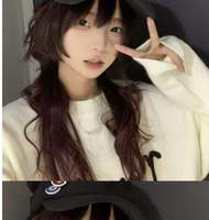 Gorra de béisbol unisex Asuka con visera grande, sombrero para el sol con insignia de Neon Genesis, bordado de anime para cosplay, protección UV común