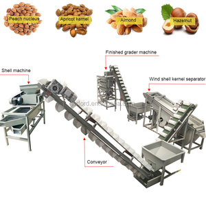 Ligne de machine de nettoyage d'épluchage de noix de ligne de coquille dure de grande capacité - Product Image 4