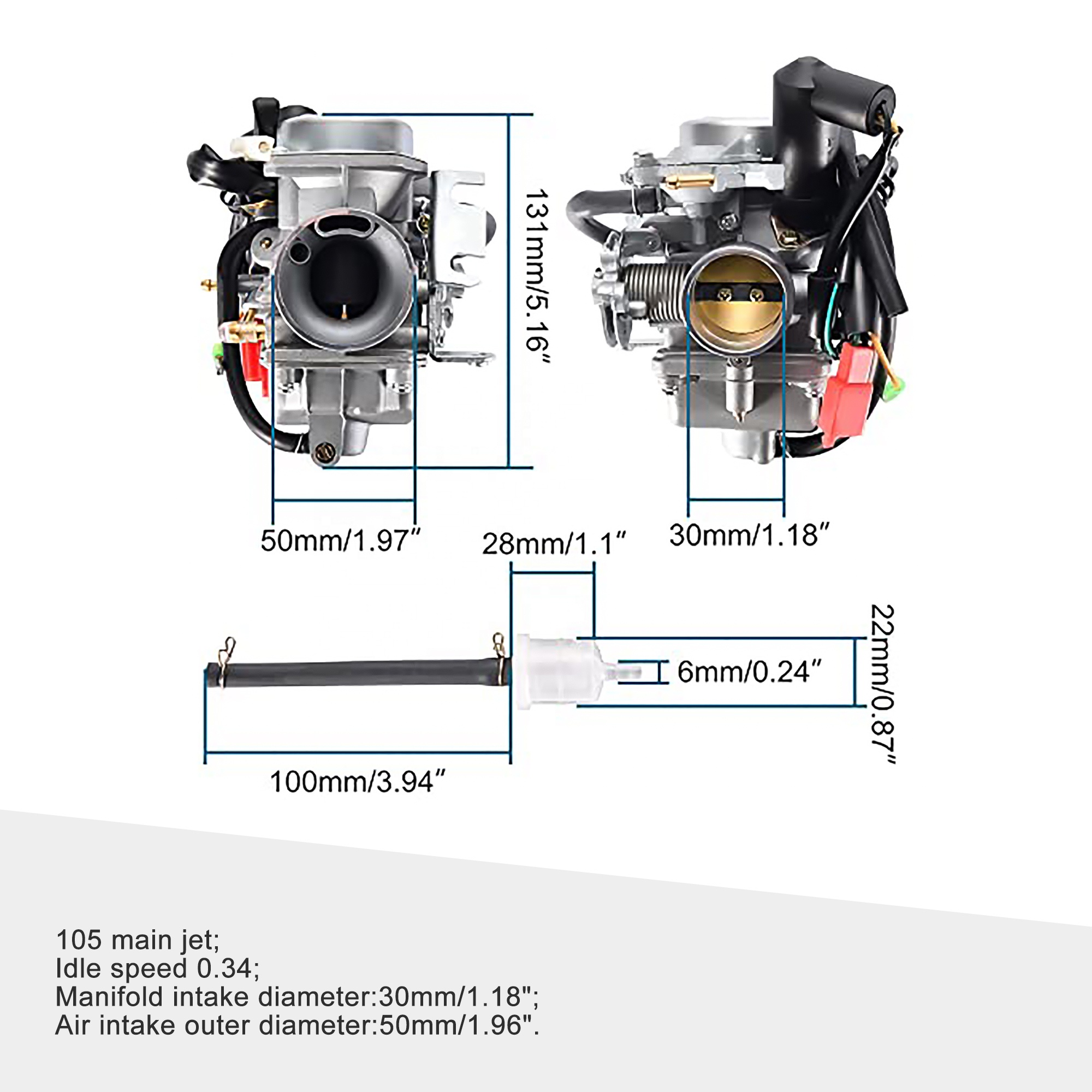 Kit Riparazione Carburatore CN250 Helix 1986-2007 – Valvola A Galleggiante E Ago, Ricostruzione Affidabile