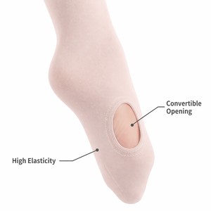 <span class=keywords><strong>Collant</strong></span> in <span class=keywords><strong>Microfibra</strong></span> Morbida Opaca Convertibile con Foro per la Punta, Calze da Danza Classica Senza Cuciture Durevoli di Grado Professionale - Product Image 6