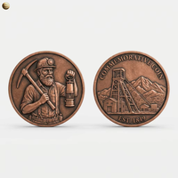 Pièces de monnaie personnalisées gravées par le fabricant, estampage exquis brillant, pièce de monnaie en cuivre pur .999 de 1 once, matrices d'estampage 2D 3D, jetons et pièces de monnaie pour cadeau