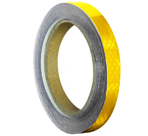 Ruban réfléchissant en treillis brillant personnalisé: <span class=keywords><strong>bandes</strong></span> de 1cm de large pour une meilleure visibilité du réflecteur de vélo dans l'obscurité - Product Image 1