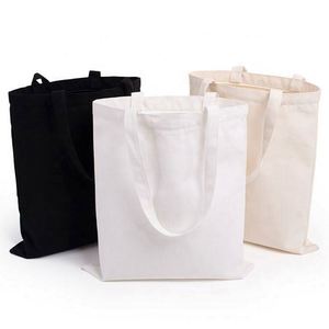 Sac de shopping personnalisé réutilisable en toile de coton, sac fourre-tout en tissu avec logo - Product Image 2