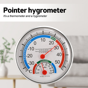 Mini thermomètre à pointeur rond hygromètre-30 ℃-50 ℃ thermomètre 20%-100% hygromètre moniteur d'humidité de <span class=keywords><strong>bureau</strong></span> intérieur - Product Image 3