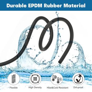 מוט אחורי שחור, גומי קאולק שומר חבלים בטון מילוי מזג אוויר פס עבור פערים ומפרקים - Product Image 3