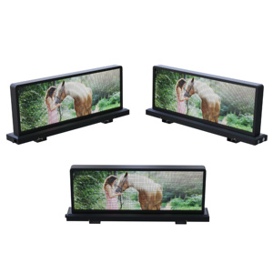 ป้ายไฟ LED สำหรับภายนอกอาคาร อ่านได้ชัดเจน สำหรับโฆษณาเคลื่อนที่ P5 สองด้าน ติดตั้งบนหลังคารถยนต์ ควบคุมผ่านระบบไร้สาย 4G พร้อมรีโมทคอนโทรล GPS จอแสดงผล LED บนหลังคารถแท็กซี่ - Product Image 1