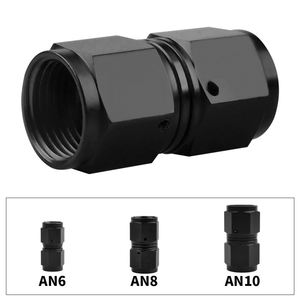 Universale AN6 AN8 AN10 femmina a femmina unione in alluminio rettilineo raccordo per tubo flessibile adattatori anodizzato del radiatore dell'olio - Product Image 4