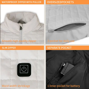 Veste électrique en coton pour hommes et femmes Chauffage intégral du corps Équipement thermique intelligent pour la fièvre Chaleur Charge Veste fonctionnelle - Product Image 2