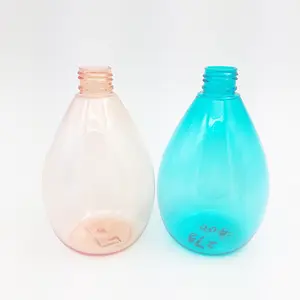 Kunden spezifische Wasser tropfenform flasche, PET-Plastik flasche für Fruchtsaft, 250ml/300ml/500ml Herstellung