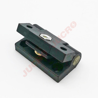 JUCRO Electric JH272 Charnière en plastique noire réglable pour porte et fenêtre d'armoire dans l'atelier et la salle de sport