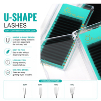 SP EYELASH Extensions de cils pré-faits en éventail, forme U, thermosoudés, volume 3D 4D 5D, courbures C CC D, cils Ultra U, éventails en vrac, vente en gros