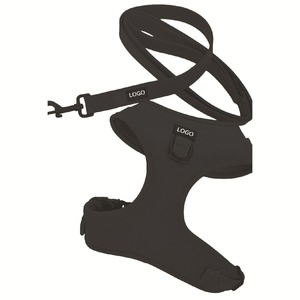 30 Pcs Tali Dada Anjing/Kucing dari Kulit PU Warna Solid yang Dapat Diubah Ukurannya, Dilengkapi Tali dan Kalung untuk Semua Musim - Product Image 2