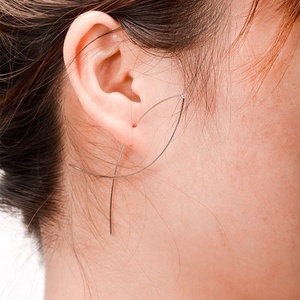 New European and American <strong>Jewelry</strong> Pieces - Fashionable and Simple Featuring <strong>Abstract</strong> Art Fish-line Earrings for Earrings - Product Image 2