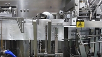 Machines d'emballage de poudre de café multifonctions S-180D 3/4 côtés scellent le remplissage et l'étiquetage de sachets de poche à fond plat pour les aliments
