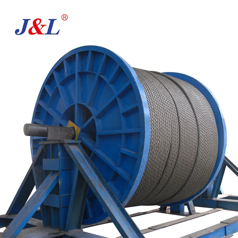 Julisling 6*36WS + iwrc Vòng Strand được sử dụng trong vụ nổ lò dây dây cho cableway cẩu thép mịn cắt khách hàng CCS