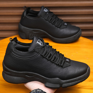 Zapatos Deportivos de Cuero Premium para Hombre, Ligeros, Antideslizantes, con Amortiguación, Zapatillas para Caminar, Calzado Casual Moderno - Product Image 2