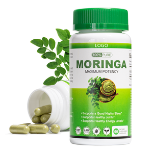 OEM Vegan <span class=keywords><strong>Moringa</strong></span> Oleifera Leaf kapsul ekstrak suplemen kulit sehat untuk Dewasa bukan untuk wanita hamil - Product Image 2