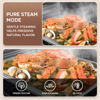 Four à vapeur électrique combiné avec circulation uniforme de l'air chaud, commande tactile numérique pour boulangerie, restaurant et cuisine centrale