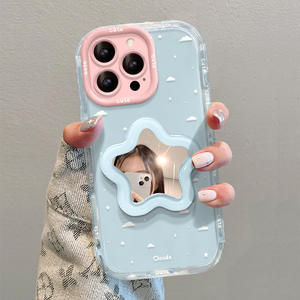 Étui de téléphone avec support miroir compatible avec iPhone 17PROMAX 16PLUS 15PRO Nouveau - Product Image 2