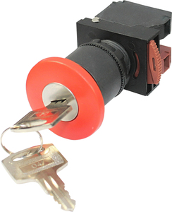 Interruptor de botón de bloqueo de cabeza de diseño apilable de fácil montaje rojo resistente para equipos de energía industrial - Product Image 5