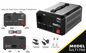 <span class=keywords><strong>Convertisseur</strong></span> de tension haute puissance 1700W à bobine en cuivre, élévateur et abaisseur de tension, 110V vers 220V et 220V vers 110V, transformateur de puissance - Product Image 4