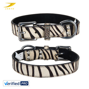 Collier pour chien en cuir véritable double couche de haute qualité avec ornements métalliques 3D en forme d'animaux, anneau en D robuste, collier réglable pour animaux de compagnie - Product Image 6