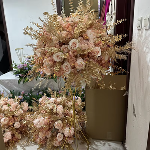 Boules de fleurs de pièce maîtresse de mariage <span class=keywords><strong>rose</strong></span> pâle fleurs artificielles pour la fête de Noël et la décoration de mariage - Product Image 5