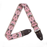 Bandoulière classique acoustique et basse de style ethnique ceinture en tissu brodé jacquard accessoires de guitare de style de luxe