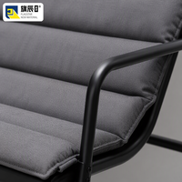 Chaise longue pliante moderne en fer, imperméable, pour jardin/cour extérieure