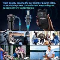 Cable Starlink de Varias Longitudes, Cable Adaptador de Corriente USB Tipo-C a CC para Starlink Mini, Cable de Alimentación CC, Adaptador Starlink de 12v