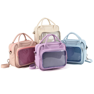 Bolso de Mano Versátil de Cuero para <span class=keywords><strong>Mujer</strong></span>, 3 en 1, Mochila y Bolso <span class=keywords><strong>Bandolera</strong></span> con Ventana de Visualización - Product Image 1