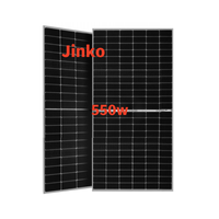 Jinko panel surya tiger pro 72HC 550 watt, panel surya monokristalin setengah potongan harga panel surya 540w 550 w 560w semua hitam