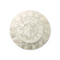 Set de table rond moderne en coquille de capiz naturelle pour la décoration quotidienne de la table et l'aménagement intérieur, fabriqué au Vietnam