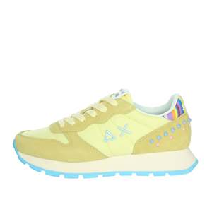 Baskets tendance en toile jaune Sun68 pour femme Z35206 - Product Image 1