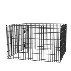 Recinto per Animali Domestici Multi-Pezzo Pieghevole in Metallo, Box per Cani/Gabbia per Cuccioli, Recinzione da Esterno - Product Image 1