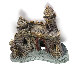 Castillo de resina Artificial de tanques, ornamento de paisaje de Acuario, decoraciones para tanque de peces, estatua - Product Image 4