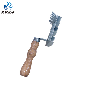 KD983农场马美容大型金属方形咖喱梳 - Product Image 3