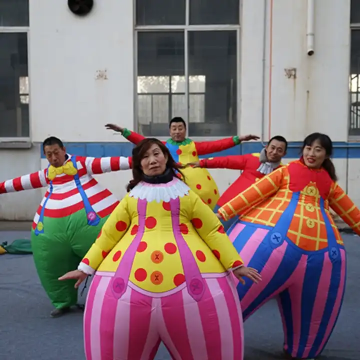 Drôle Cirque Clown Costume Gonflable Carnaval Cosplay Costume Adulte  Bizarre Vêtements Poupées Mascotte Cartoon Party Performance Parodie  Nouveau
