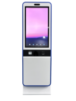 à commande automatique pour PC à écran tactile debout de 32 pouces, Kiosque interactif d'imprimante Android POS en libre-service