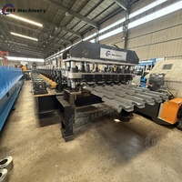 Machine de formage à froid entièrement automatique pour tuiles de toiture métalliques vernissées, pour la construction de villas