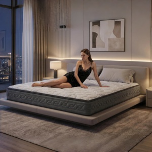 Anti Motion Transfer Pocket Spring <b>Mattress</b> Hybrid <b>Foam</b> <b>Mattress</b> for Couples Better Sleep King Size Bedding - Product Image 1