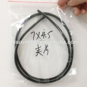 Plastic mohair weer strip met vin voor schuifraam afdichting - Product Image 2