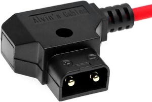 Câble d'alimentation enroulé ultra souple à 2 broches mâle-mâle à angle droit Alvin pour Teradek/SmallHD/Z-CAM/Blackmagic Pyxis - Product Image 2