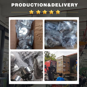 M10 Praktische mobile Rad rolle Starre drehbare Fests tell bremse 1,5 Zoll 2 Zoll Edelstahl Light Duty Caster - Product Image 6