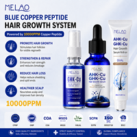 Suero para el Crecimiento del Cabello con Biotina y Péptidos de Cobre, Rodillo de 3 Bolas para Masaje del Cuero Cabelludo, Aceite para un Cabello Más Grueso y Abundante, Suero Capilar Ahk-cu Ghk-cu