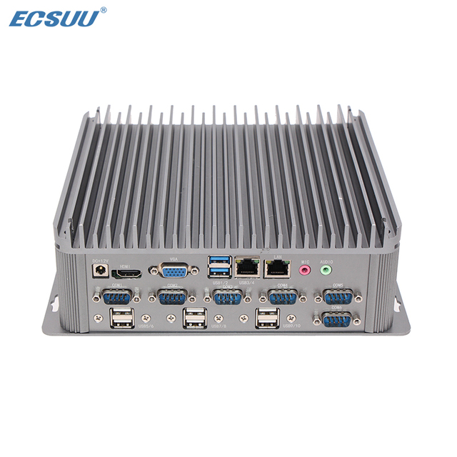 Factory Direct Rugged Industrial Embedded Fanless Laptop Intel J1900/J1800/N2840 Processor DDR3L Mini Desktop PC ECSUU in Stock